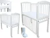 Beistellbett 90x40 cm mit Matratze, Nestchen und Räder Produktbild-Vorschau 3