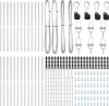 vidaXL Eingebetteter Zaunpfosten 26 stk. Silber Produktbild-Vorschau 5