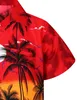 King Kameha Hawaiihemd "Beach" in Rot Herren Hawaii-Hemd Produktbild-Vorschau 6