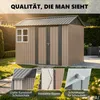 Geräteschuppen Gerätehaus Metall Gartenhaus Satteldach Produktbild-Vorschau 3