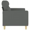 2-Sitzer-Sofa Dunkelgrau 140 cm Stoff Produktbild-Vorschau 4