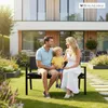 Gartenbank MALLORCA mit Sitzkissen | in Holzoptik, Produktbild-Vorschau 2