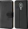 A black book-style phone case for a Nokia 5.3 is shown from the front and back. Náhled obrázku produktu