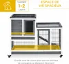 PawHut Clapier š€ lapin sur roulettes cage š€ lapin Voir les images du produit 3