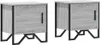 vidaXL Nachttische 2 Stk. Grau Sonoma 40x30x40 cm Produktbild-Vorschau 2