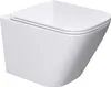 doporro WC Suspendu Blanc Cuvette Céramique Toilette Voir les images du produit 1