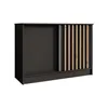 BEAUTYSOFA | Kommode HORIZON 120 cm Schwarz, Artisan mit Produktbild-Vorschau 2