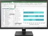 A computer monitor displaying a spreadsheet and a bar chart. Voir les images du produit