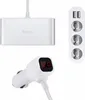 Three different car chargers are displayed against a white background. Produktbild-Vorschau
