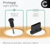 Kit di 5 otturatori per porta usb-c e 5 per una entrata Anteprima dell’immagine prodotto 2