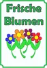 Verkaufsschild Schild Blumen Hochkant A1 Rückseite Produktbild-Vorschau 1