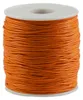 90 Meter / 1 Spule gewachste Baumwollschnur, 1mm orange Produktbild-Vorschau