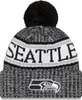 New Era NFL Sideline 2018 Bobble Mütze Seattle Seahawks Náhľad obrázku produktu 1