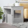 vidaXL Hundekäfig im Möbelstil Grau Sonoma 64,5x80x71 cm Produktbild-Vorschau 2