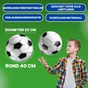 Opblaasbare strandbal - 41 cm - Set van 12 - Wit met zwarte Productafbeelding-voorbeeld 7