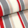 novely® OXFORD 210D - D111 Streifen Rot/Beige/Grau - Produktbild-Vorschau 2