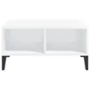 The Living Store Couchtisch Hochglanz-Weiß 60x60x30 cm Produktbild-Vorschau 3