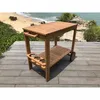 Gartenwagen auf Rädern aus Eukalyptusholz – 93 x 49 x 74 cm Produktbild-Vorschau 5