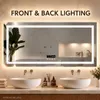 Espejo de baño Vrygle con Bluetooth, 100x60 cm: Espejo LED Vista previa de la imagen del producto 5