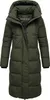 Marikoo Damen Wintermantel lang Mantel Steppjacke Parka Produktbild-Vorschau 2