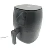 A black air fryer is shown against a white background. Produktbild-Vorschau