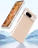 Two transparent phone cases with phones inside are shown diagonally against a backdrop of snowy mountains and water. Produktbild-Vorschau