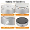 Rotierender LED-Drehteller–Glasvitrine mit 4 Rotations- und Produktbild-Vorschau 6