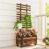 Outsunny Blumenkasten mit Rankgitter Pflanzkasten mit Produktbild-Vorschau 8