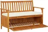 vidaXL Banc de rangement de jardin en bois d'acacia massif Voir les images du produit 3