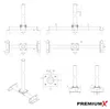 PremiumX Dachsparrenmasthalter 100cm Mast Dachsparrenhalter Produktbild-Vorschau 6