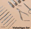 H&S zestaw do manicure 14 elementów - zestaw do pedicure ze Podgląd zdjęcia produktu 4
