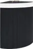 vidaXL Rohový kôš na bielizeň Bamboo Black 60 L Náhľad obrázku produktu 8