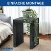 DanDiBo Lamellenhocker Hocker Metall Schwarz Eckig BASE Produktbild-Vorschau 5