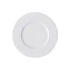 A white plate with a decorative embossed rim on a white background. Podgląd zdjęcia produktu