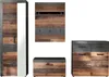 trendteam Garderobe 4-teilige Kombination Indy Graphit Grau Produktbild-Vorschau 1
