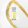 A bottle of "Private Musk" perfume is presented against a white background with decorative floral outlines and a yellow curved element. Voir les images du produit