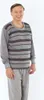 Pyjama Herren lang Schlafanzug Schlafkleidung Nachtwäsche, Produktbild-Vorschau 3