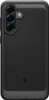 A black phone case with a textured back and carbon fiber accents on the top and bottom edges. Náhľad obrázku produktu