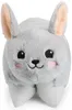 BRUBAKER Kuscheltier-Kissen Hase - 2 in 1 Plüschtier und Produktbild-Vorschau 3