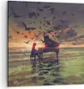 Bild auf Leinwand - Leinwandbild - Klaviermusik - 60x60cm - Produktbild-Vorschau 1