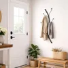 DanDiBo Wandgarderobe Metall Schwarz 93861 Flora Garderobe Produktbild-Vorschau 10