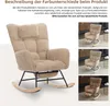 A rocking chair with a headrest and footrest, shown in a studio setting with multiple color variations displayed on the right side. Náhľad obrázku produktu