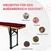 TexDeko Bierbankauflage 220x25x4cm mit Reißverschluss Produktbild-Vorschau 7