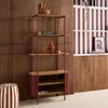 sweeek - Bücherregal mit gewölbtem Metall und Holzdekor, 6 Produktbild-Vorschau 6