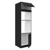 Hochschrank für Backofen und Mikrowelle Siena schwarz 60 Produktbild-Vorschau 2