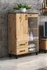 Vitrine Vanessa III Glas Bar Schrank Regal Holz Möbel Produktbild-Vorschau 1