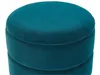 BELIANI Pouf s úložným prostorem modrý zlato samet design Náhled obrázku produktu 5