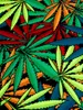 40cm PSYWORK Sitzhocker Neon Cube "Sweet Weed" Produktbild-Vorschau 4
