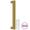 vidaXL Maniglie per mobili 10 pz. Acciaio inox dorato 160 Anteprima dell’immagine prodotto 9