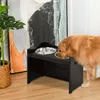 PawHut Höhenverstellbarer Hunde Fressnapf Futterstation Produktbild-Vorschau 2